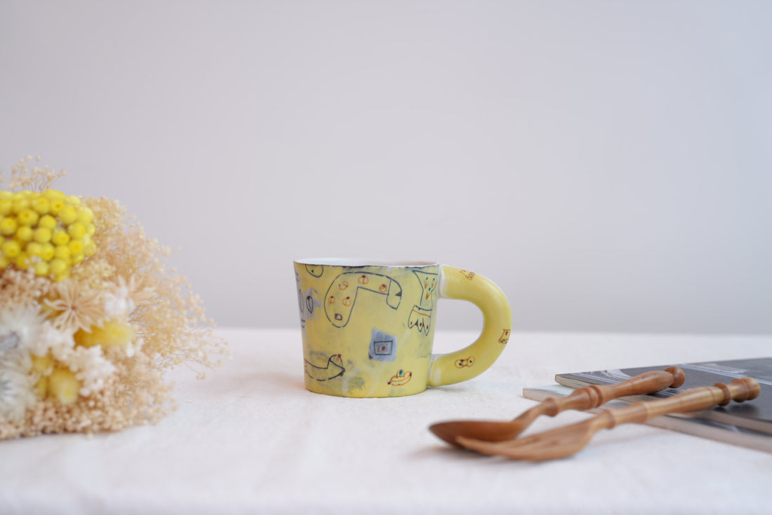 Hamasaka Naoko 浜坂尚子  Hand Painted Mug - HN02 #4
