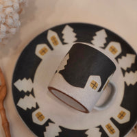 Kei Mitsumochi ミツ持啓 House and Trees Mug - Cream KM64