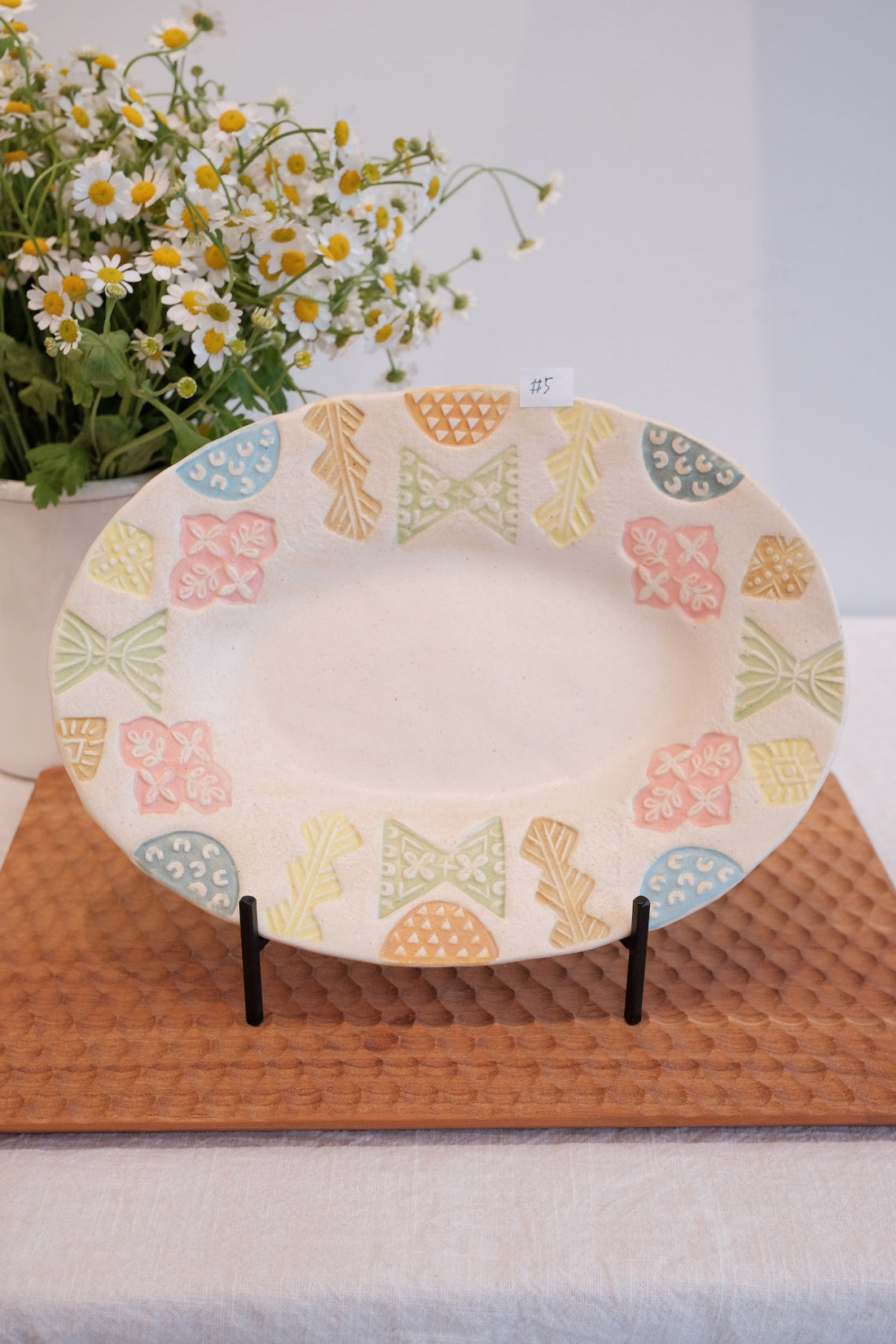 Hacorie 石丸和美 Oval Plate - Stamp HC13