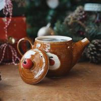 Fumiko Kondo 近藤布美子 - Brown Bear Teapot FK21