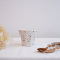 Hamasaka Naoko 浜坂尚子 Hand Painted Gold Deco Octagon Cup - HN09 #3