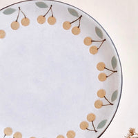 Kei Mitsumochi ミツ持啓 Large Plate - Yellow Cherry KM11