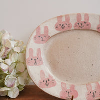 Tomotaro 岡村友太郎 - Rabbit Oval Plate #2