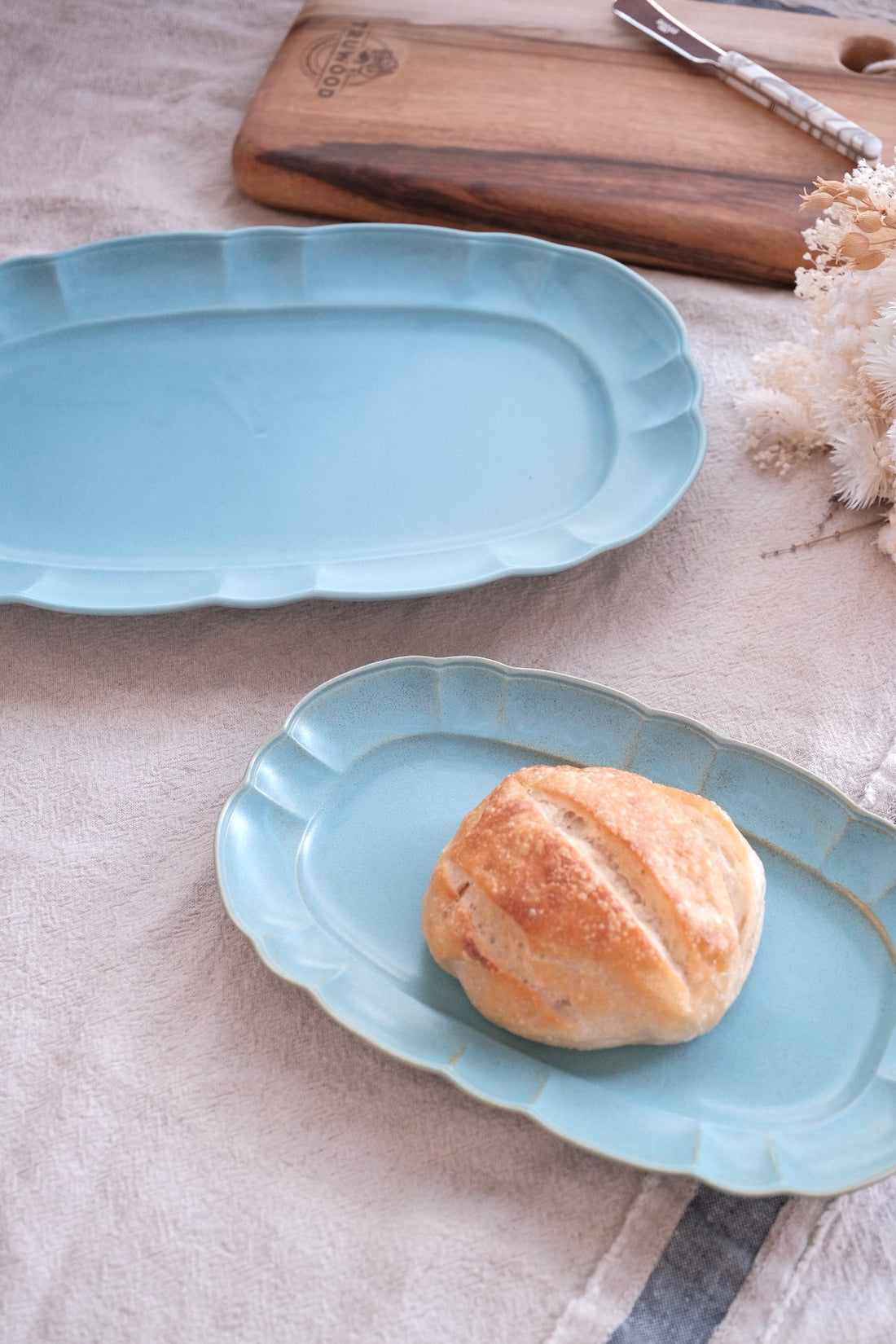 Minoware Tableware - Blue Long Plate