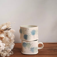Zing Studio Hand-made Small Square Mug - Blue
