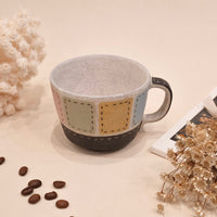 Kei Mitsumochi ミツ持啓 Colorful Square Pattern Mug KM52