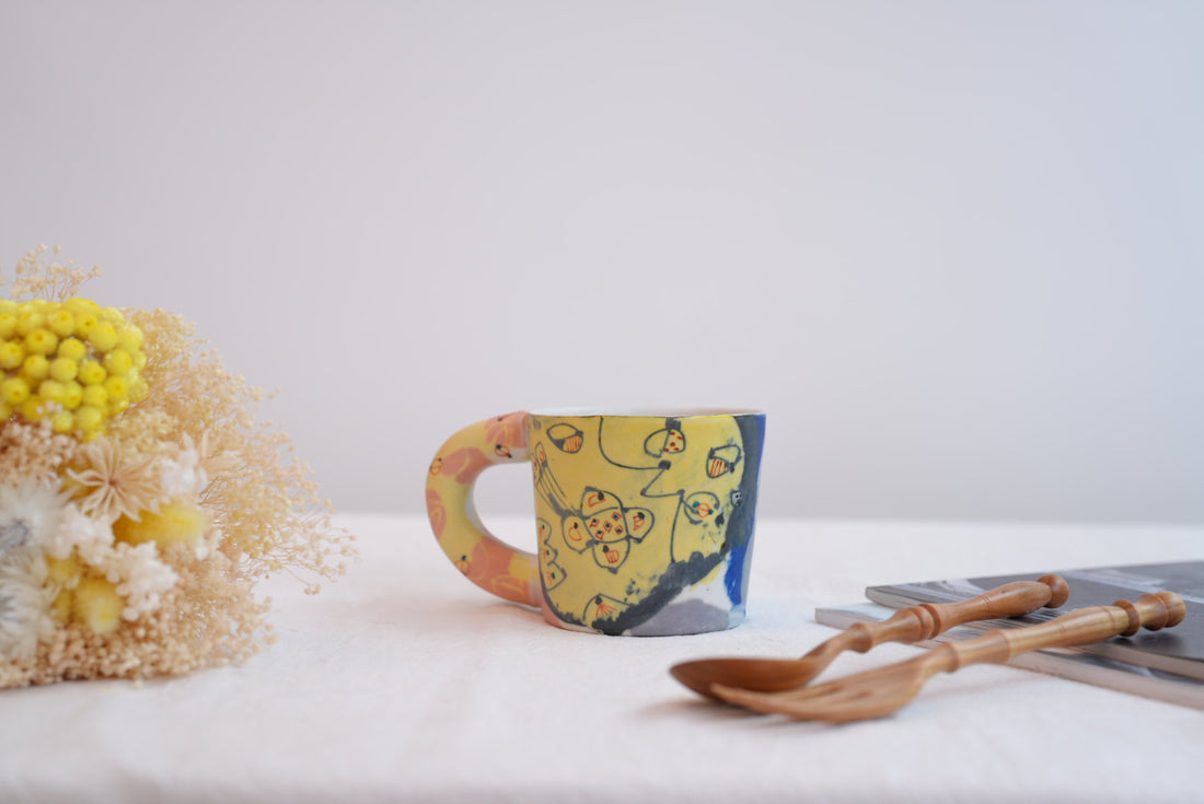 Hamasaka Naoko 浜坂尚子  Hand Painted Mug - HN02 #2