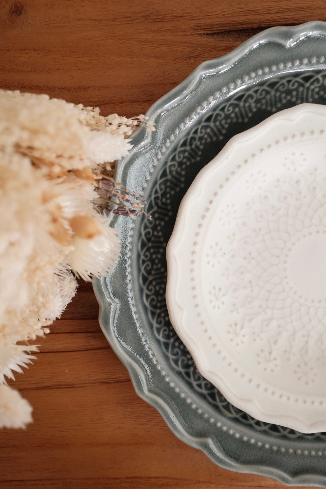 Mashiko Ware White Lace Collection