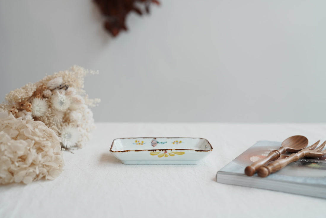 TATA Pottery Studio 田中大輝 & 田边桂- Porcelain Rectangle Plate TP11 #1