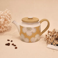 Kei Mitsumochi ミツ持啓 Flower Teapot - Yellow KM76