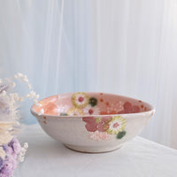 Seto Ware Flower Deep Plate