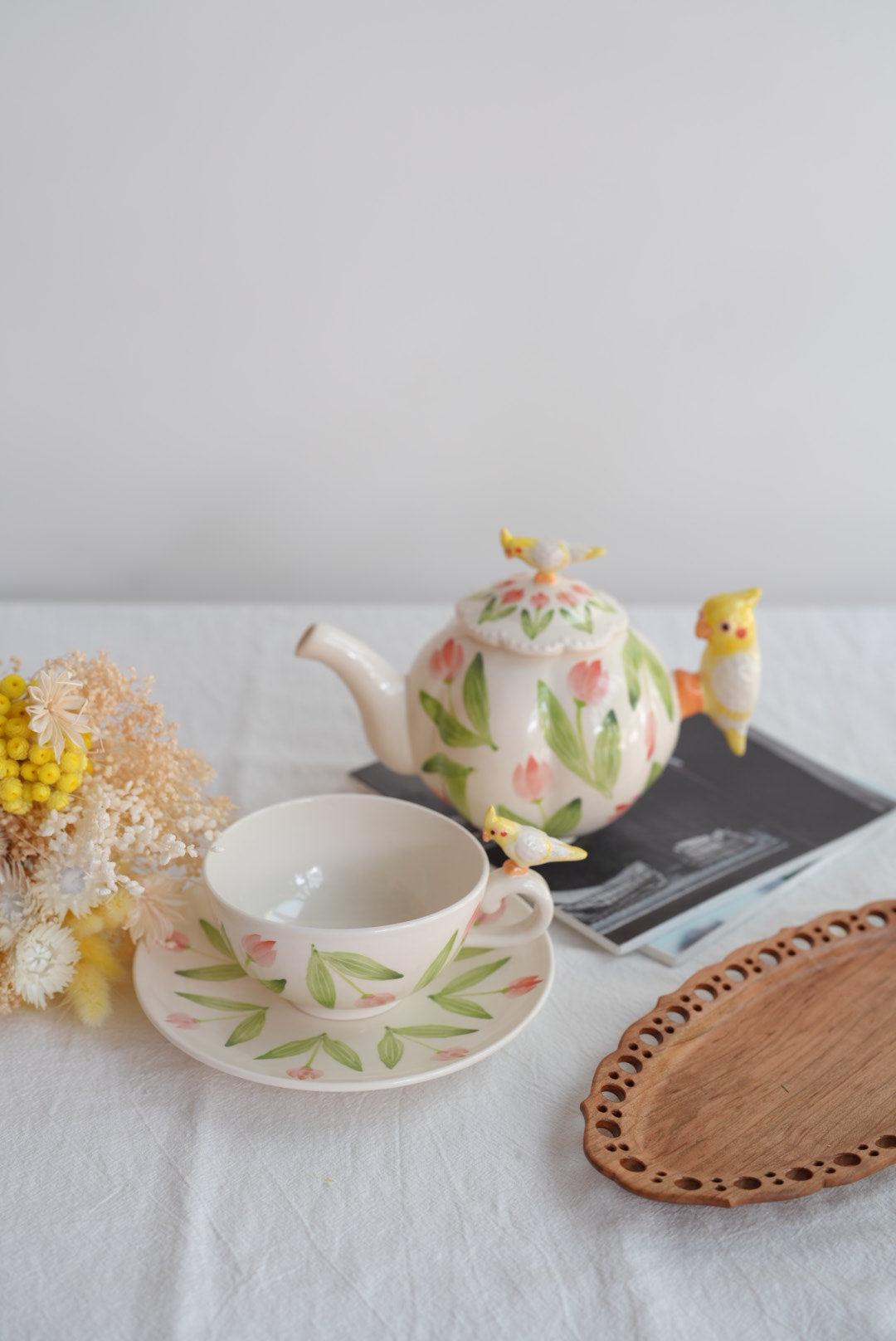 Sugar Poppo Mug with Saucer - Tulip SP15