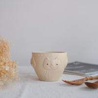 Sugar Poppo Round Cup - White Cat SP25
