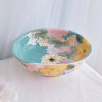 Seto Ware Flower Deep Plate