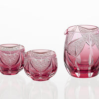 Kagami Crystal - Sake Barware, Edo Kiriko “Kagura”