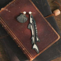 Shirogarasu Studio Sturgeon Earrings
