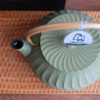 IWACHU Iron Kyusu Teapot Wave Pattern -Tsurugane