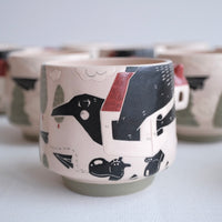 Shirogarasu Studio - Red House Cup BY117