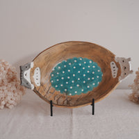 Fumiko Tsuchihashi 土橋文子 - Oval Deep Plate FT13 #3