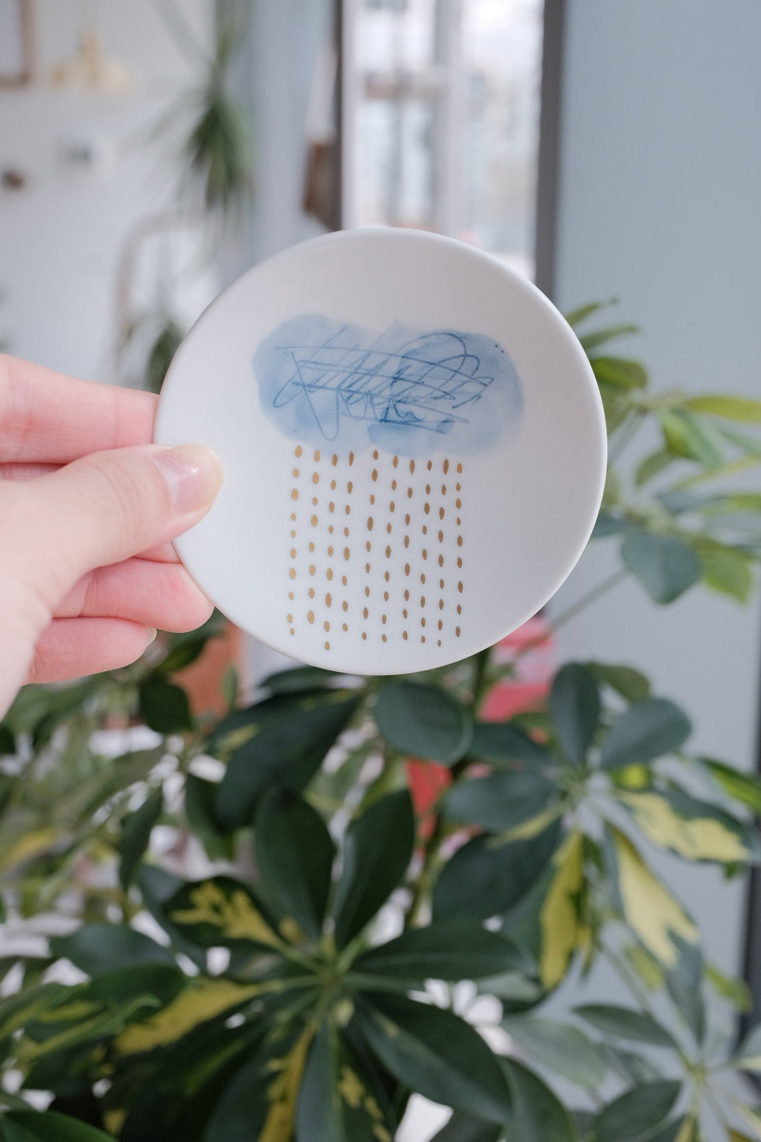 Natsumi Iino 飯野夏實 Mini Plate - Golden Rain NI004