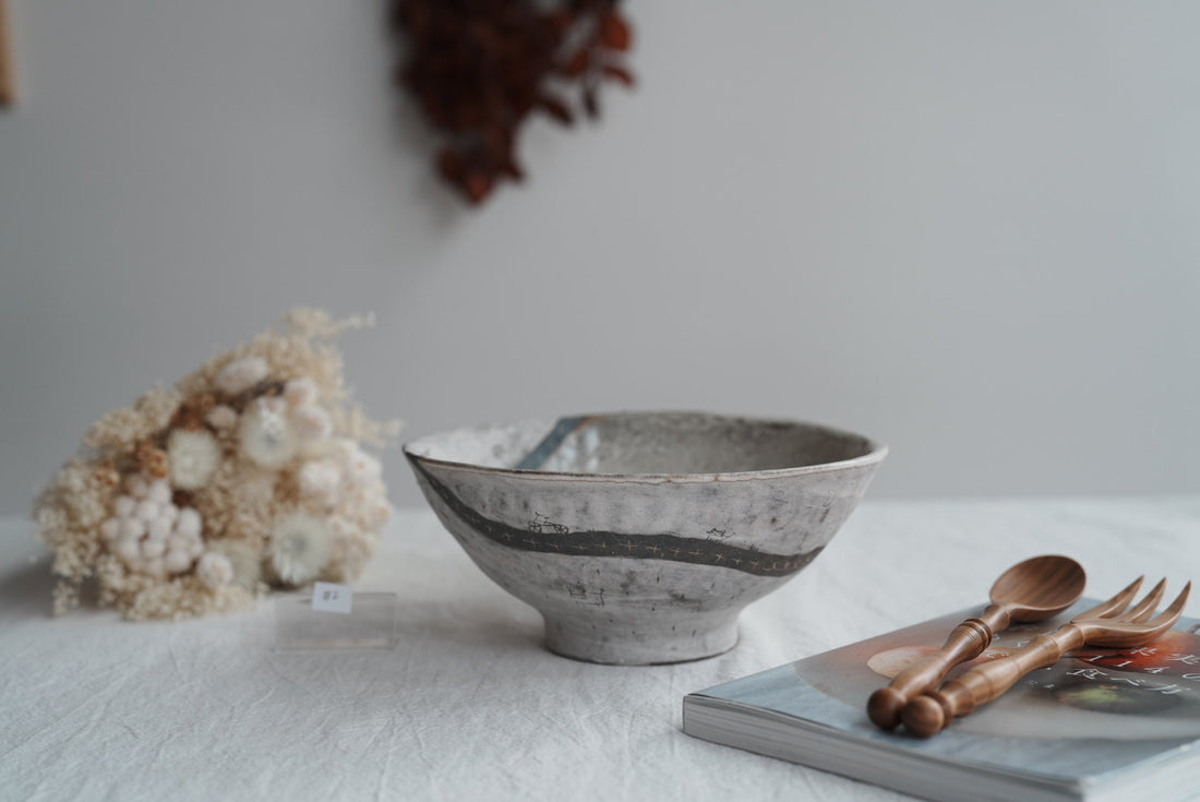 Akemi Suzuki 鈴木明美 - Red Car Ramen Bowl - 18cm AS14a