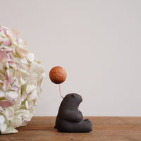 Hanamame 三浦孝之&三浦潤 - Black Bear Figurine