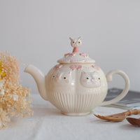 Sugar Poppo Teapot - White Cat SP27
