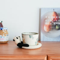 Aya and Yoshiko Wool Felt Animal Coaster - Panda YS05