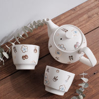 Tobe-ware Golden Ume Tea Cup & Teapot Collection