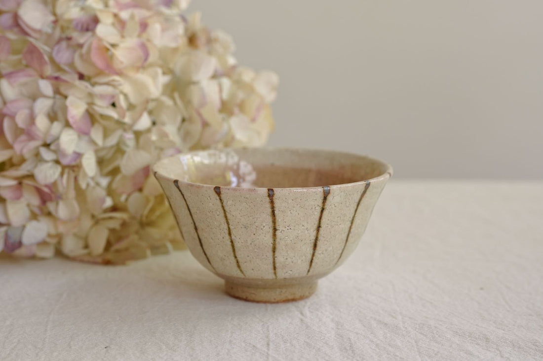 SAKUZAN Kairagi Jussou Stripe Large Rice Bowl