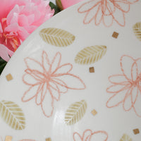 Natsumi Iino 飯野夏實 Large Plate - Crayon Painting NI015