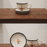 Yukiko Nagahama 長浜由起子 - Christmas Mug with Saucer YN01