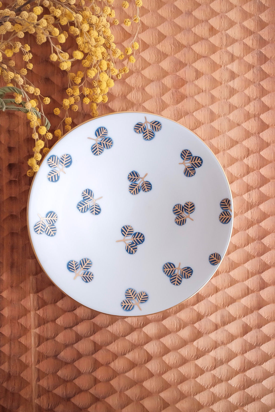 Natsumi Iino 飯野夏實 Gold Decor Small Plate -  Clover NI002d