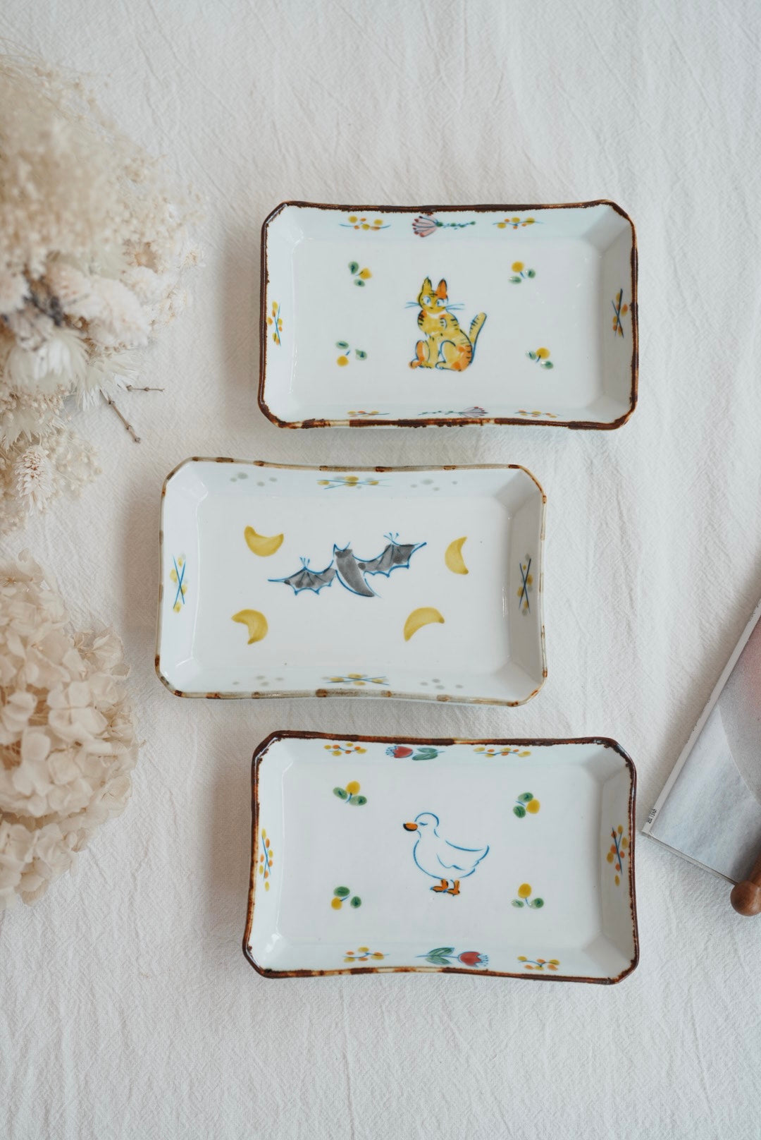 TATA Pottery Studio 田中大輝 & 田边桂- Porcelain Rectangle Plate TP11 #2