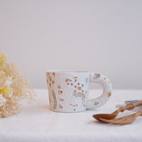 Hamasaka Naoko 浜坂尚子  Hand Painted Gold Deco Mug - HN07