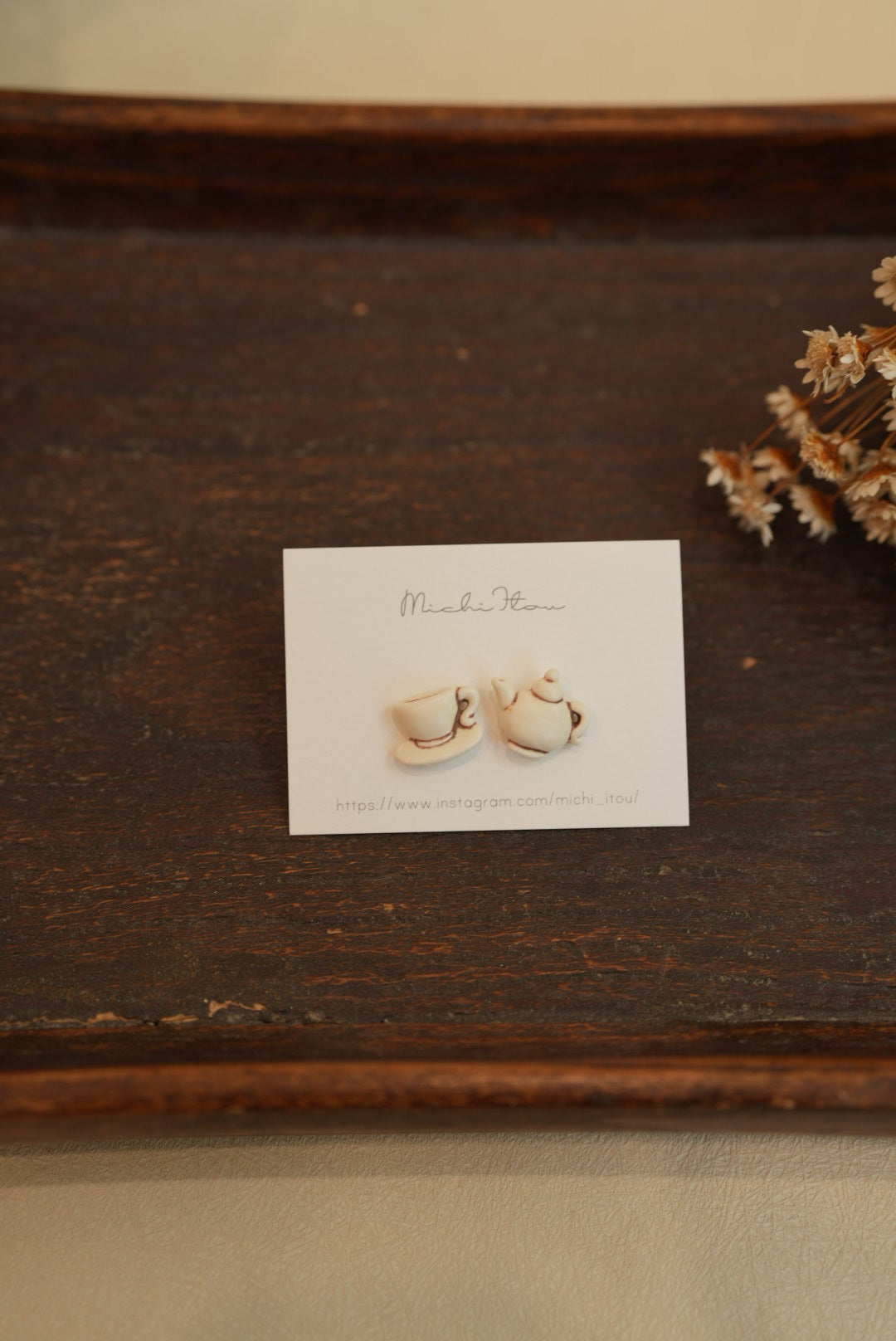 Michi Ito 伊藤三智- Earrings - Tea Set M33