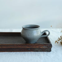 Hirokazu Furutani 古谷浩一 - Grey Glaze Round Mug HF28