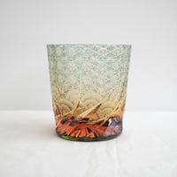 Harisho Yamada Glass - 漣-sazanami Whiskey Crystal Glass - Green