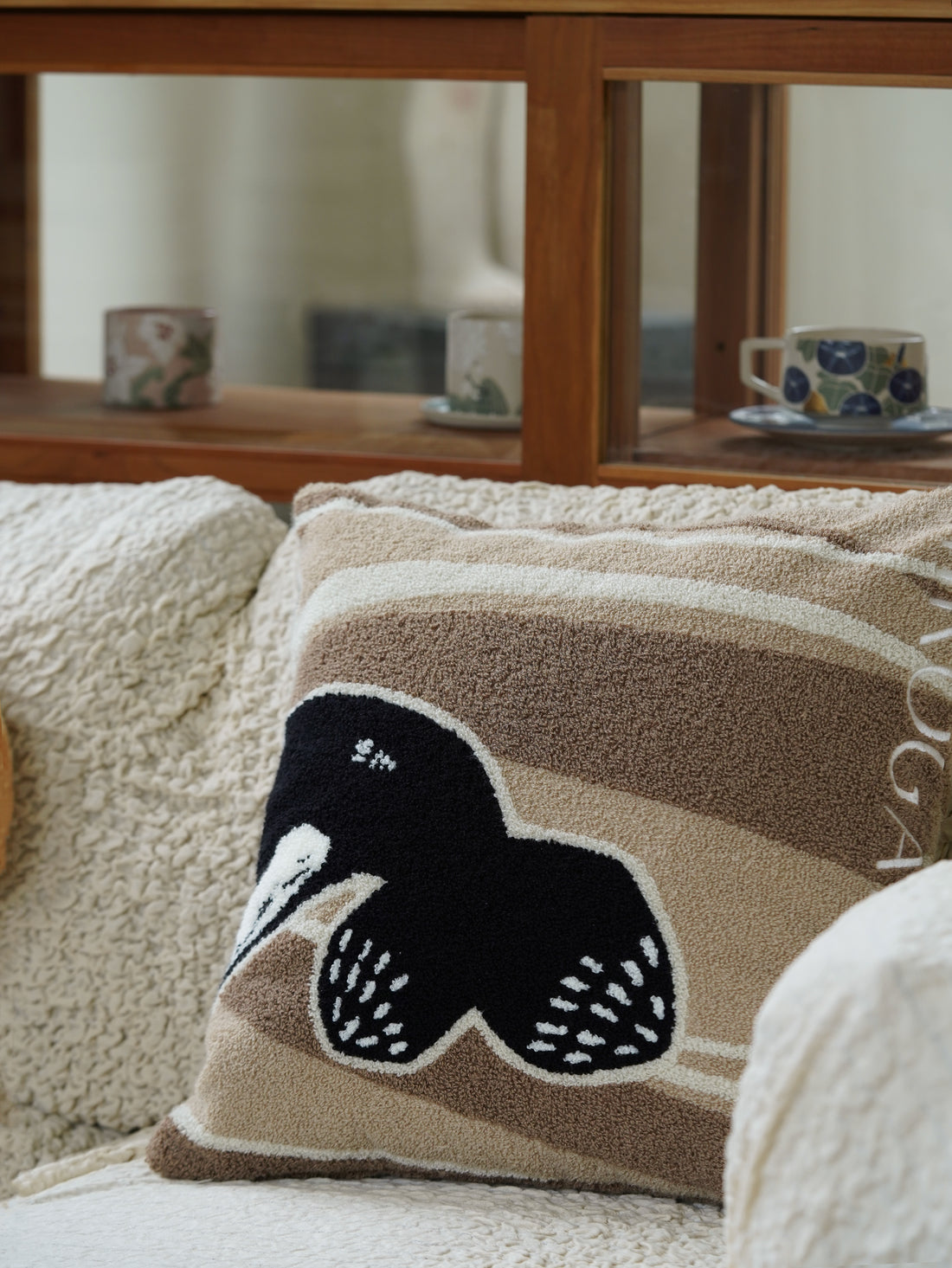 BAIYA Studio Orca Super Soft Flannel Fuzzy Cushion