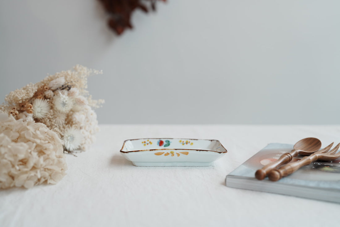 TATA Pottery Studio 田中大輝 & 田边桂- Porcelain Rectangle Plate TP11 #2