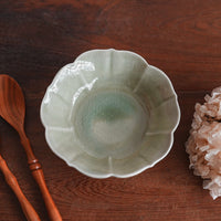 Maya Inamura 稲村真耶 Green Floral Bowl MI03