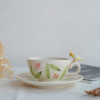 Sugar Poppo Mug with Saucer - Tulip SP15