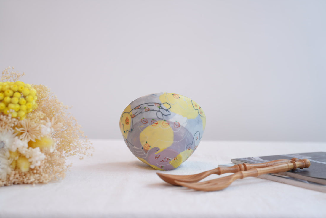 Hamasaka Naoko 浜坂尚子  Hand Painted Bowl - HN03 #5