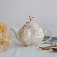 Sugar Poppo Teapot - White Cat SP27