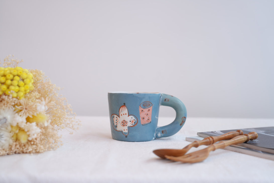 Hamasaka Naoko 浜坂尚子  Hand Painted Mug - HN02 #3