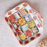 Asako Yamaguchi 山口麻子 Animal Square Deep Plate AI26