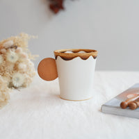TAMA10- Cookie Handle Mug - White & Chocolate Filling TA16