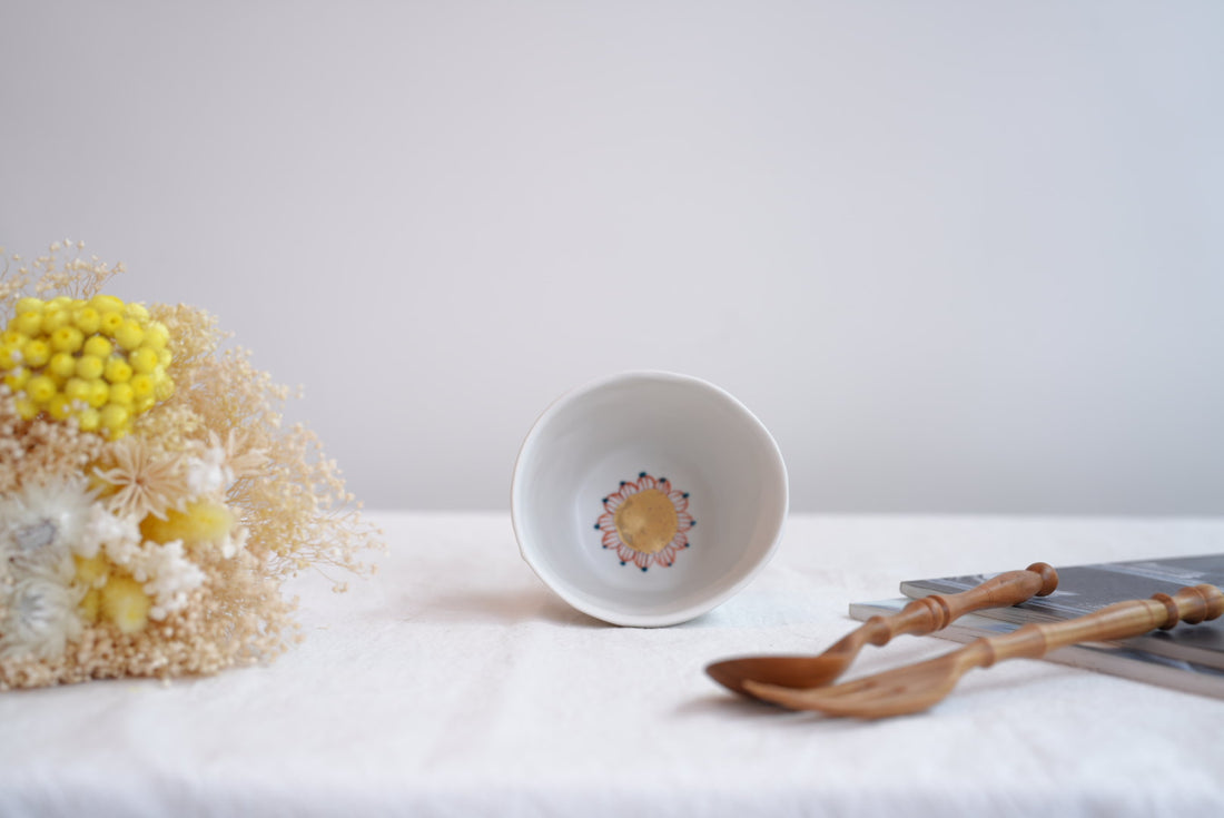 Hamasaka Naoko 浜坂尚子  Hand Painted Gold Deco Free Cup - HN06 #2