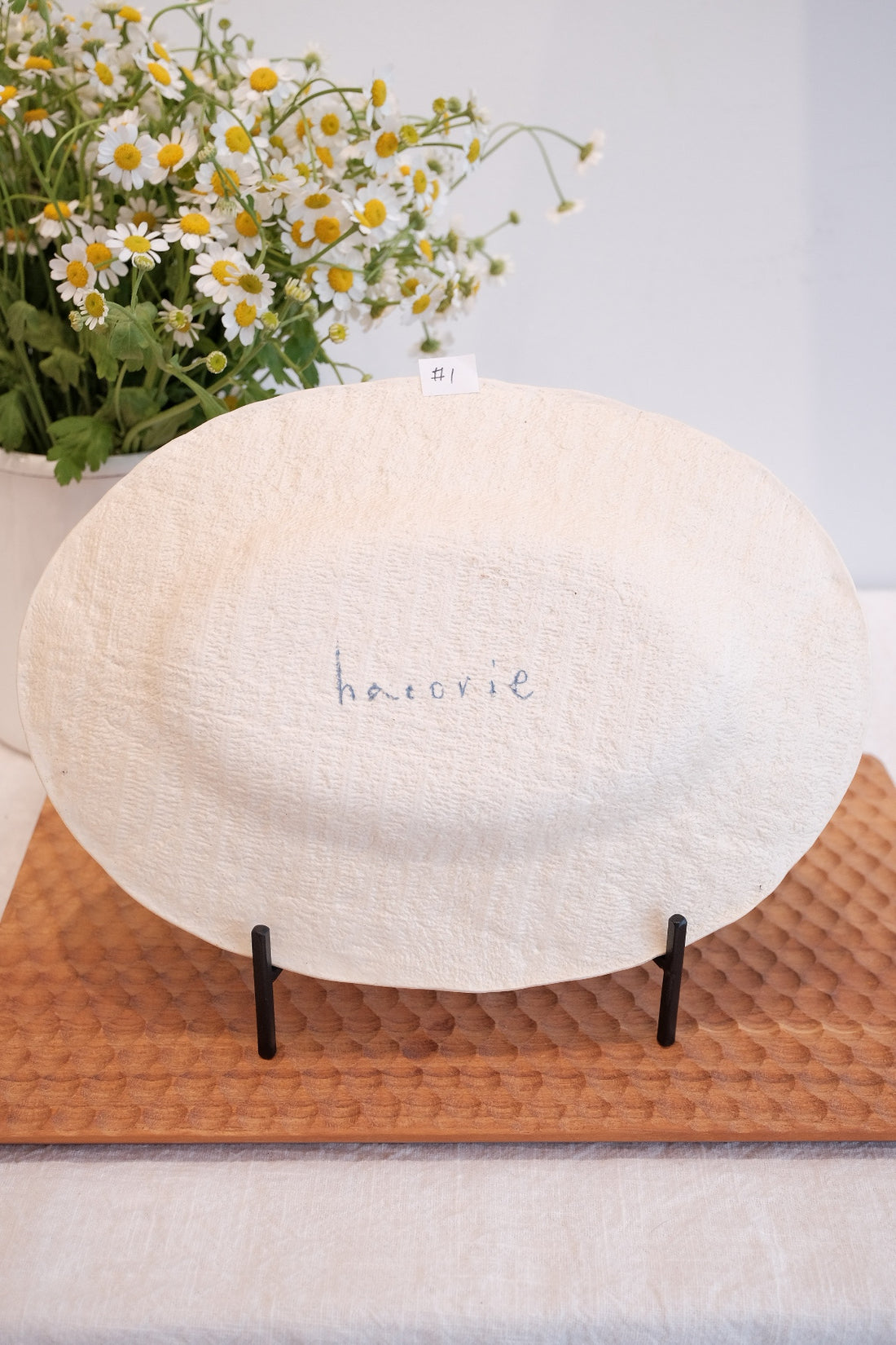 Hacorie 石丸和美 Oval Plate - Stamp HC13