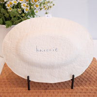 Hacorie 石丸和美 Oval Plate - Stamp HC13